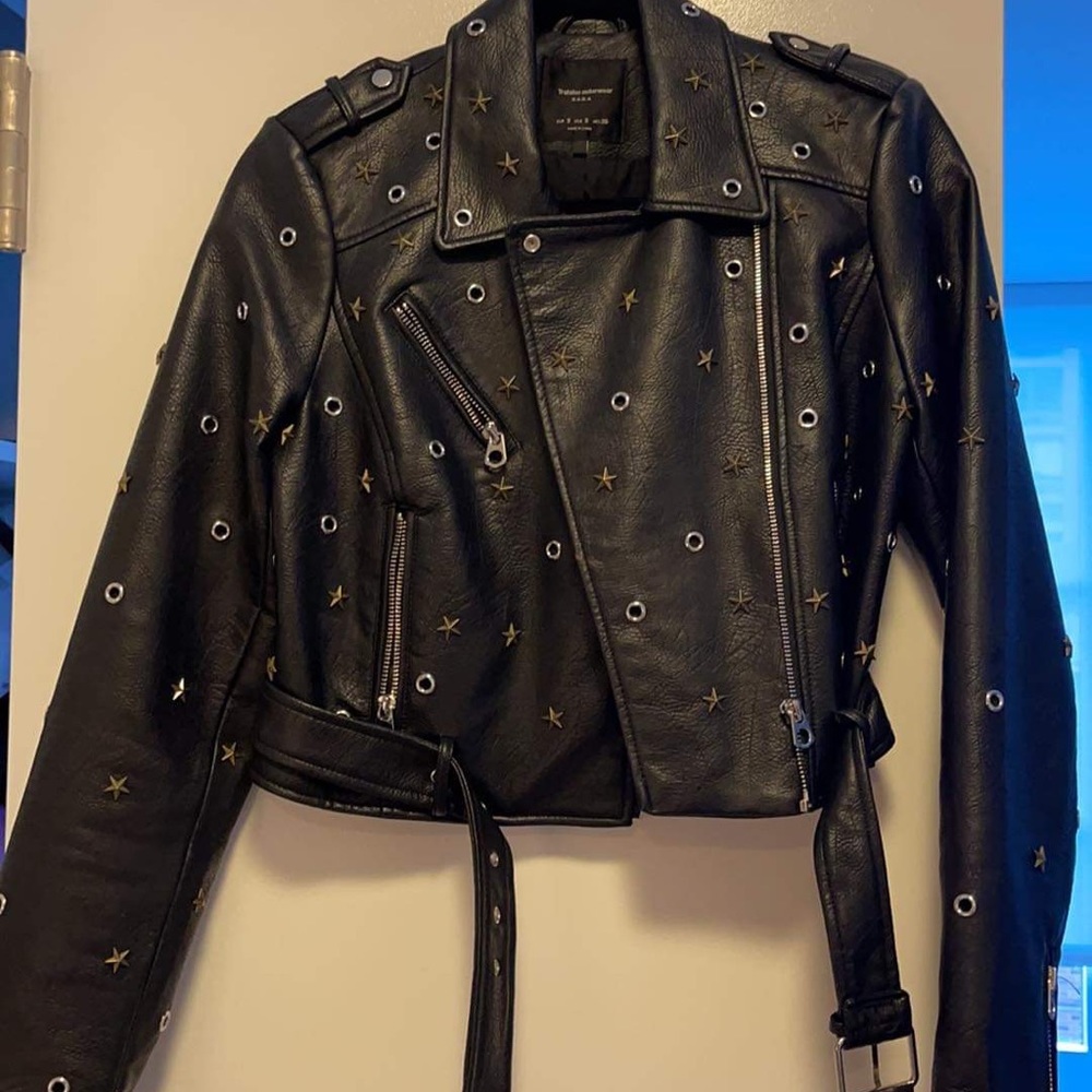 Zara leather jacket